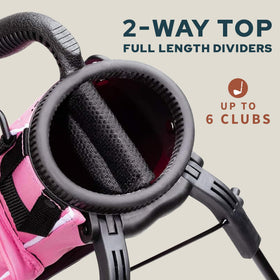 Sunday Golf bag with built-in carry handle for convenient transport
