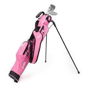 Sunday Golf original lightweight stand bag side view, easy carry for quick rounds