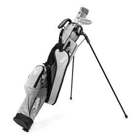 Sunday Golf Original Lightweight Stand Bag side view to show slim profile for easy carry