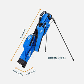 Sunday Golf bag features velour-lined valuables pocket for safe storage