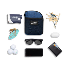 Sunday Golf wide-mouth 6x8 inch pouch eases access to tees and markers