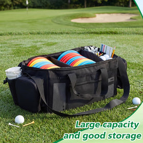 Sunnymove disc golf storage bag with reinforced handle for sturdy transport