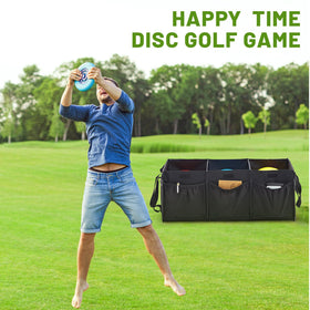 Sunnymove disc golf storage bag with three dividers keeps discs organized for quick picks.