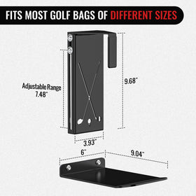 SUNSHINE FARMRE adjustable-sliding golf bag holder for easy bag storage in tight spaces