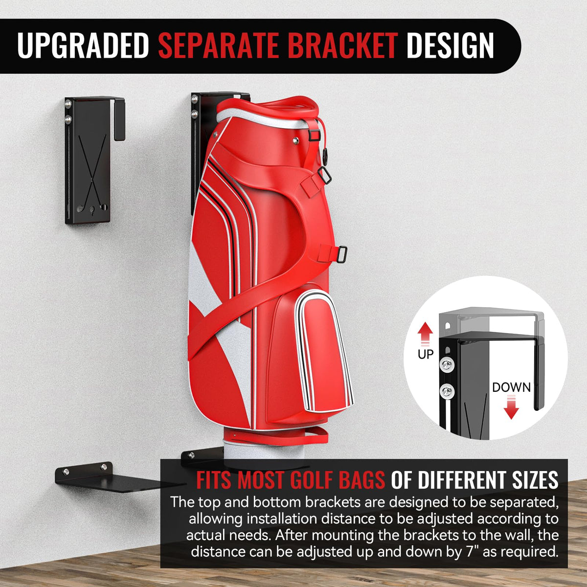 SUNSHINE FARMRE garage wall-mounted organizer saves space and reduces clutter