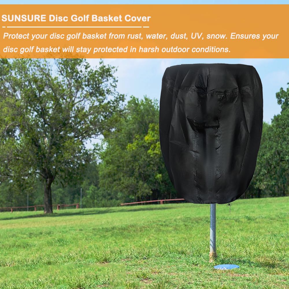 SUNSURE Disc Golf Basket Cover easy to clean with a damp cloth.