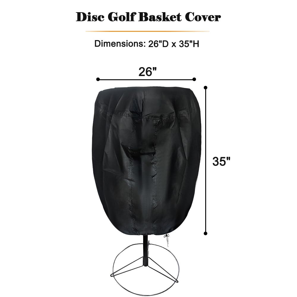 SUNSURE Disc Golf Basket Cover side vents promote airflow and condensation reduction.