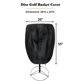 SUNSURE Disc Golf Basket Cover side vents promote airflow and condensation reduction.