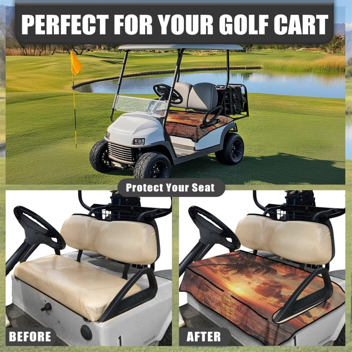 Suobstales armrest-hole installation enables quick, tool-free setup on the course.