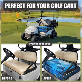 Four front pockets on Suobstales seat cover for sunglasses and towels