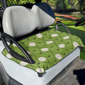Suobstales golf ball pattern seat cover green protects seats from dirt