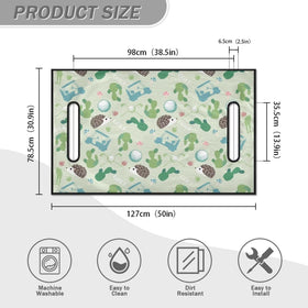 Suobstales golf cart cover protects original seats from dust and sweat.