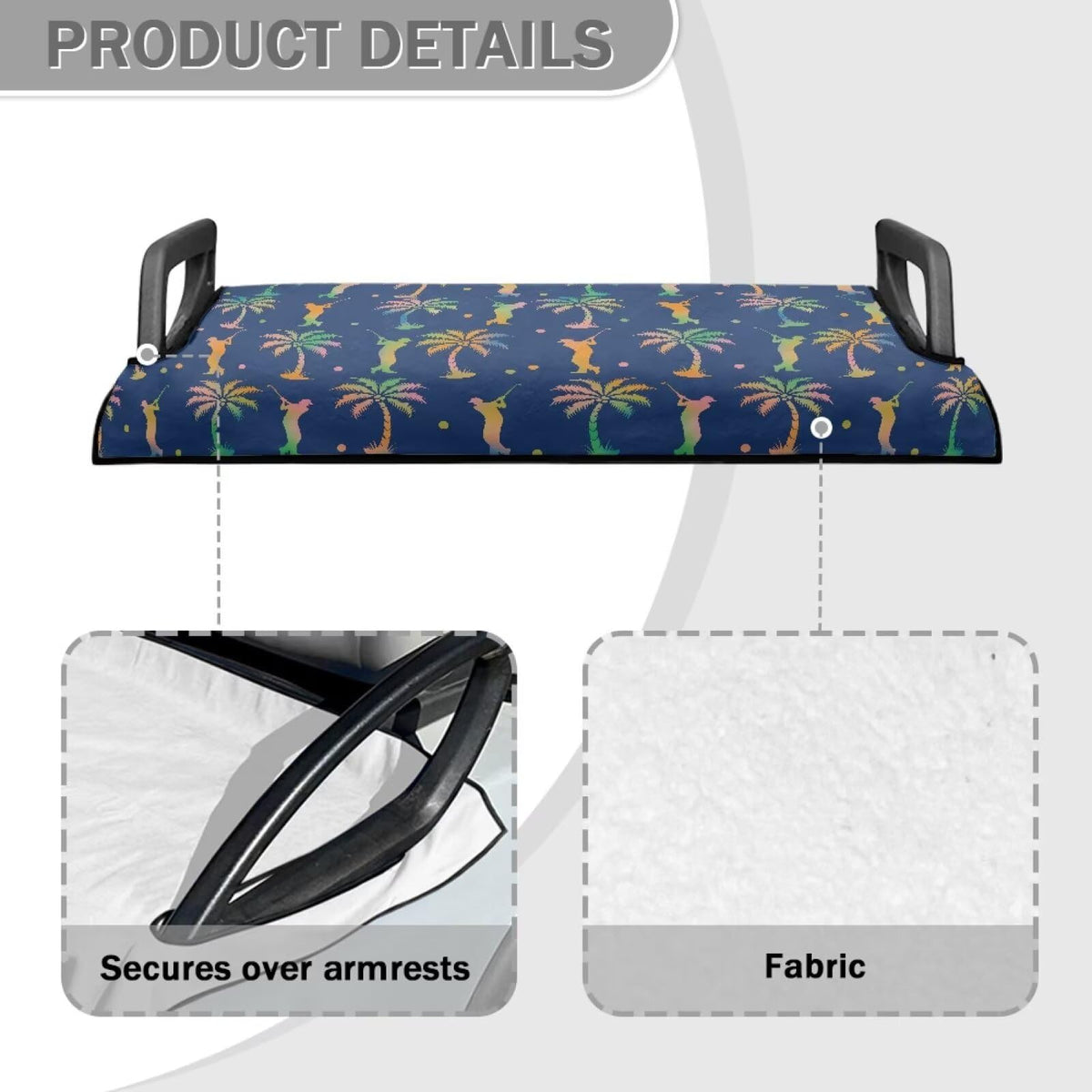 Suobstales golf cart seat cover provides soft cushioning during rides
