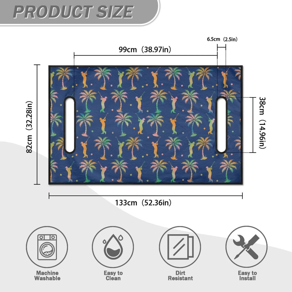 Suobstales golf cart seat cover fits most carts for easy switching