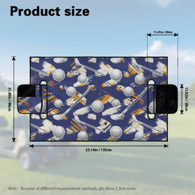 Suobstales blanket-style cover delivers universal fit and easy machine washing.