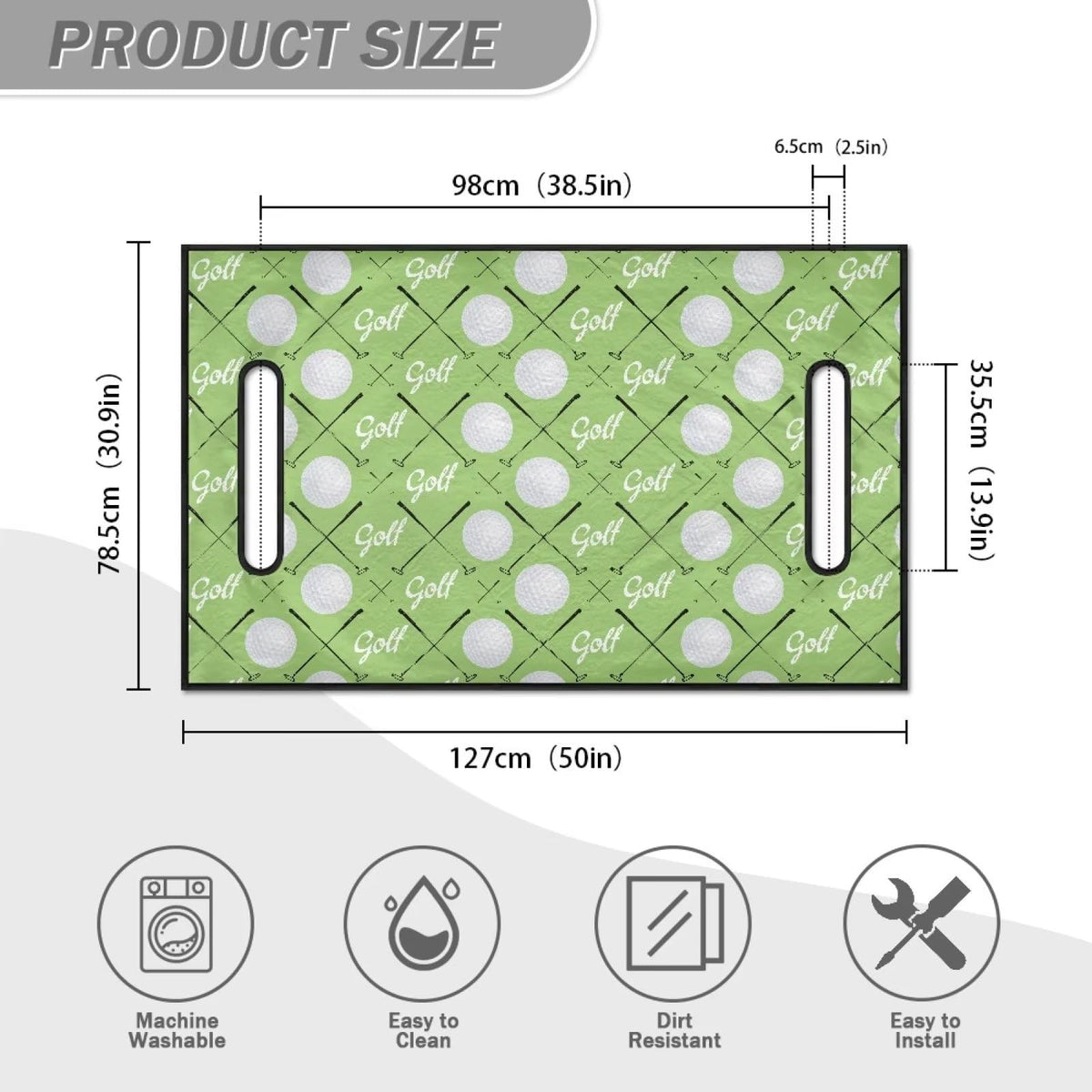 Suobstales durable-fabric cover protects seats from dust and sweat.