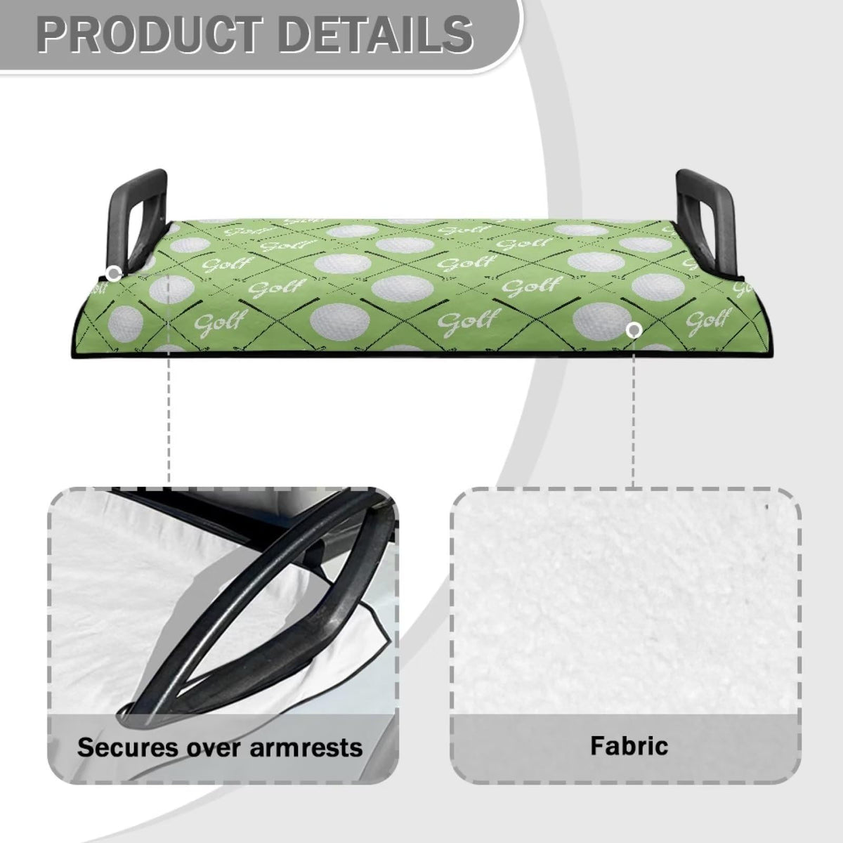 Suobstales soft-material seat cover delivers breathable comfort.