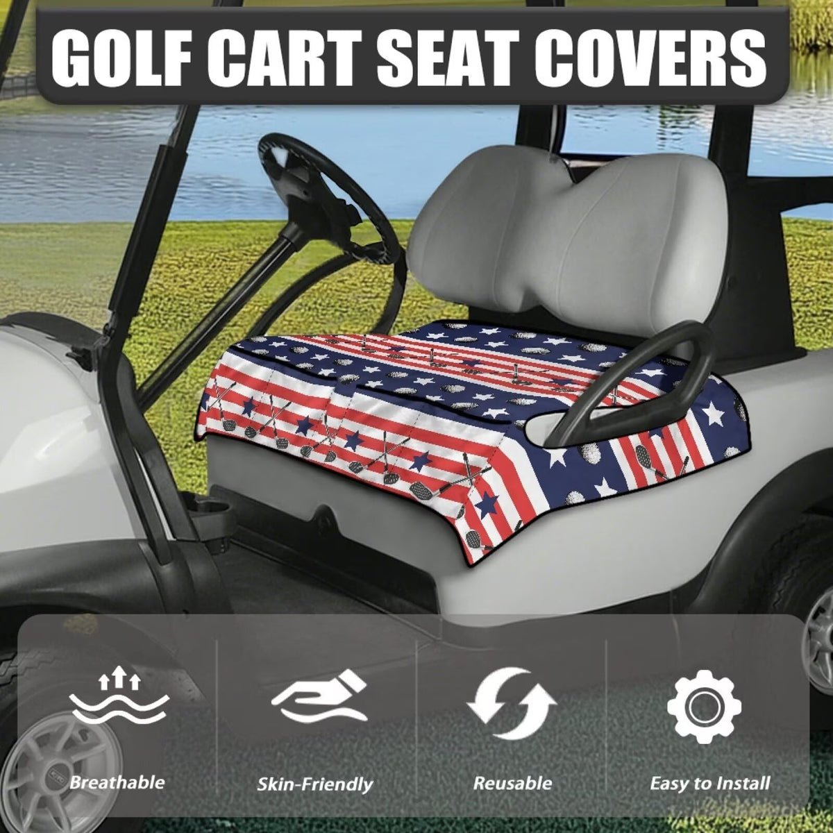 Suobstales seat cover pockets display organized storage for sunglasses.