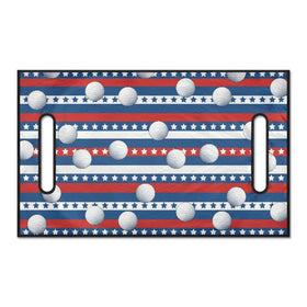 Suobstales patriotic summer seat blanket provides cooling comfort and cleanliness.