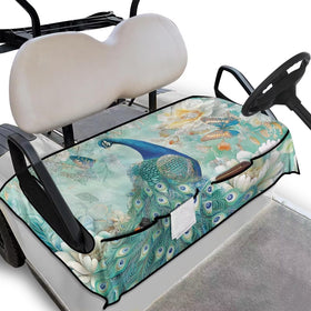 Suobstales peacock butterfly seat cover protects and refreshes your golf cart interior.