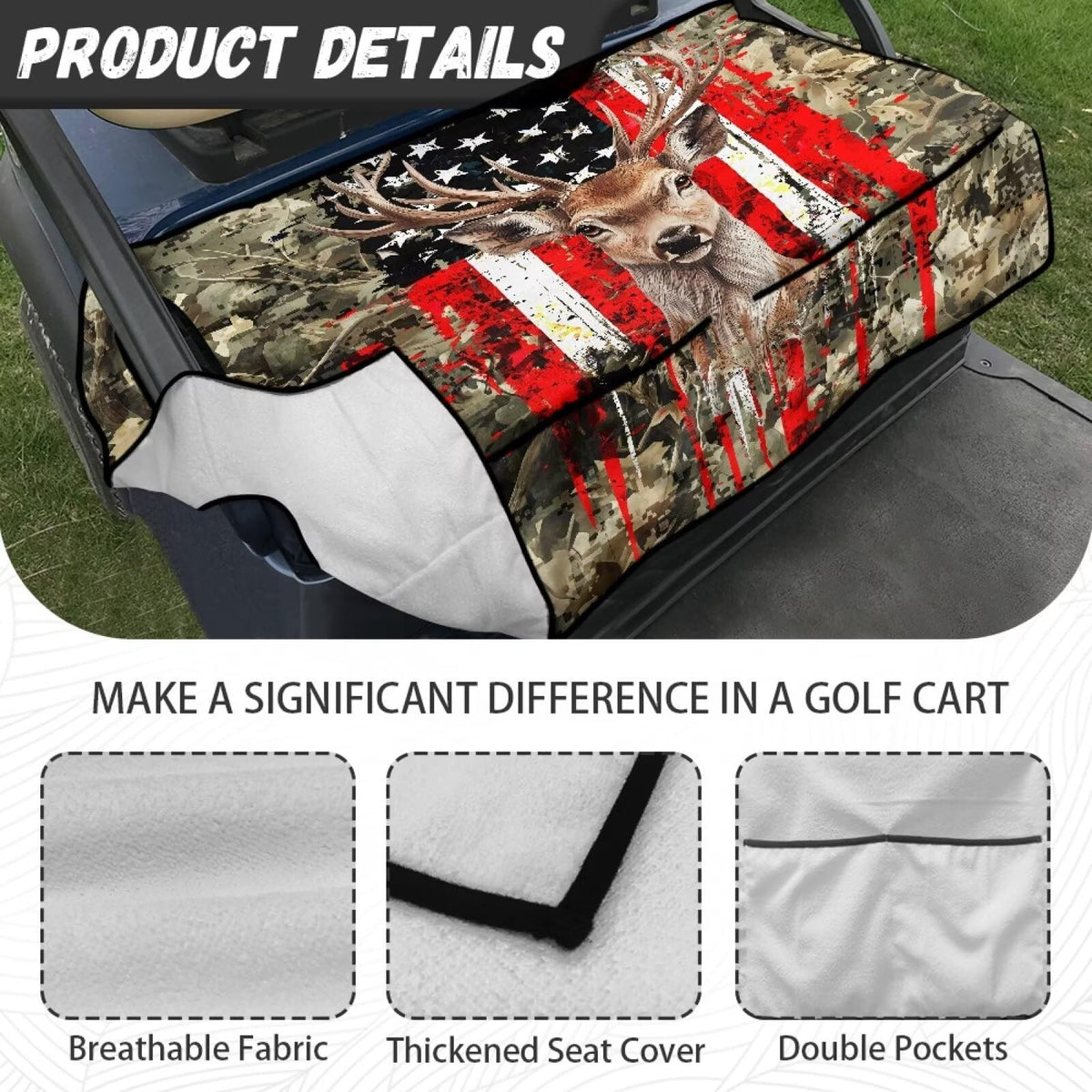 Suobstales compatibility with EZGO, Club Car, Yamaha for 2-seat carts.