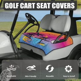 Suobstales seat cover installation holes demonstrate quick tool-free setup over armrests.