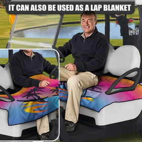 Suobstales seat cover washable material is lightweight and easy to clean after rounds.
