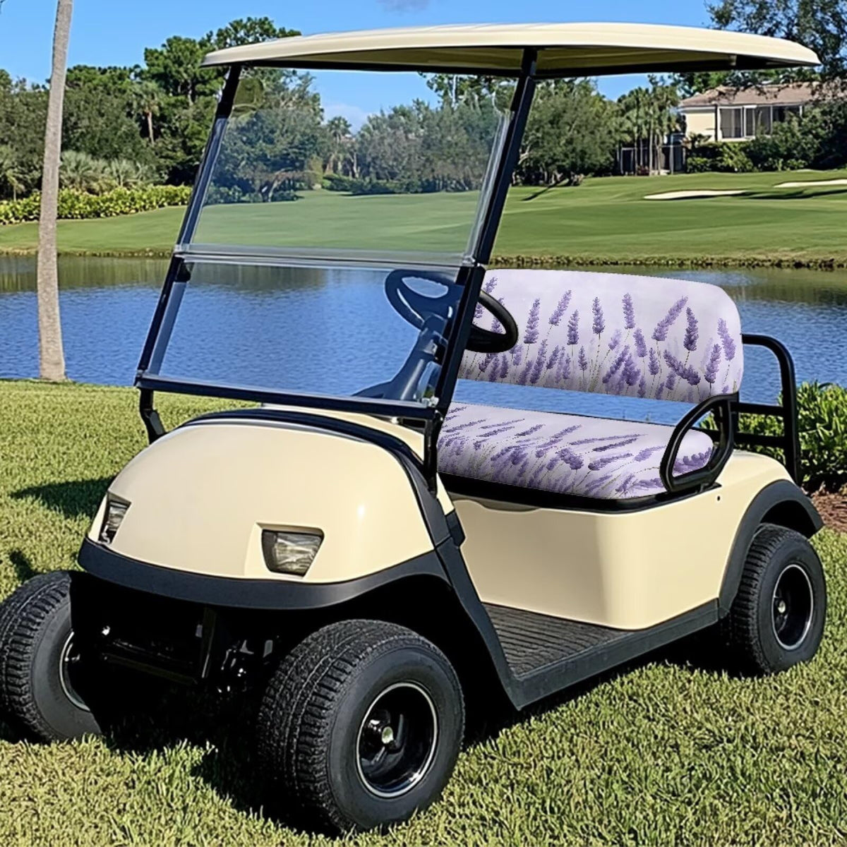 Suobstales soft breathable fabric provides comfortable, easy-to-clean seat coverage.