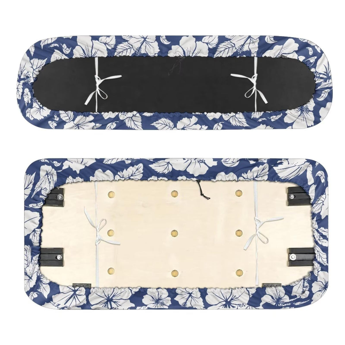 Suobstales Tropical Hibiscus rear backrest cover protects against stains.