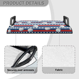 Suobstales universal-fit seat cover protects original seats during outdoor use.