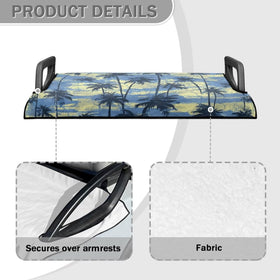 Suobstales universal-fit seat protector fits most two-seat carts.