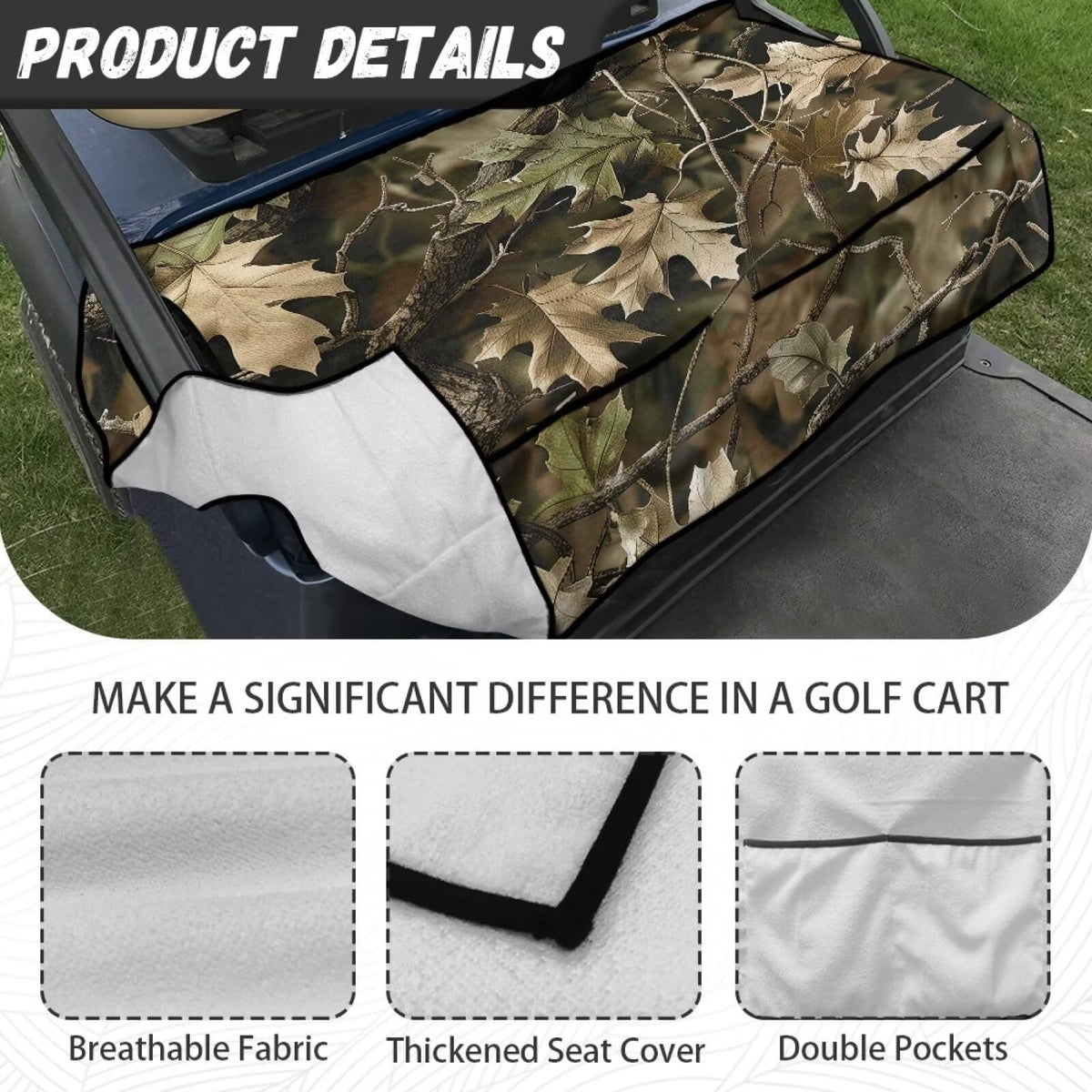 Suobstales washable seat cover stays fresh with simple cleaning after rounds.