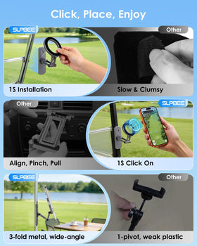 SUPBEE one-hand operation for quick attachment and removal
