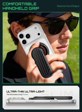 Handheld grip mode of SUPCASE holder for comfortable one-handed use