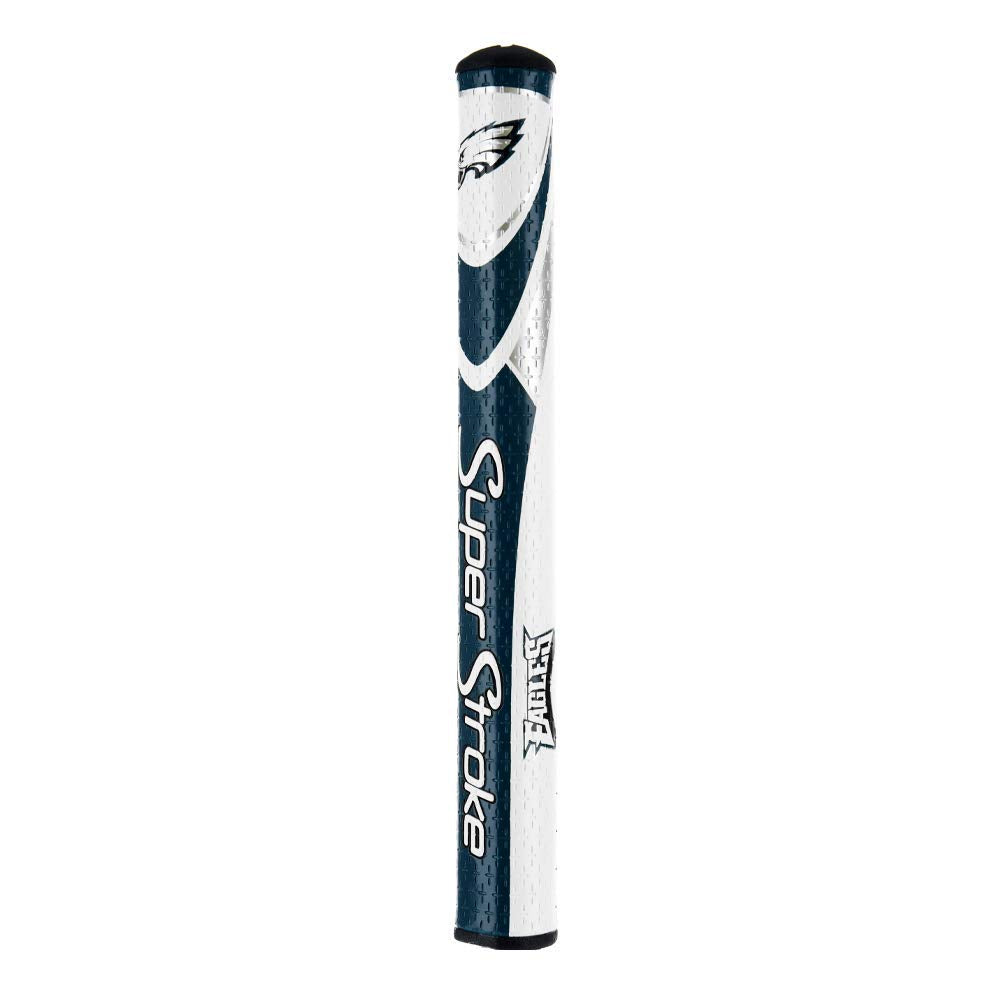 Super Stroke NFL Putter Grip Philadelphia Eagles side grip highlights Cross-Traction texture for all weather grip.