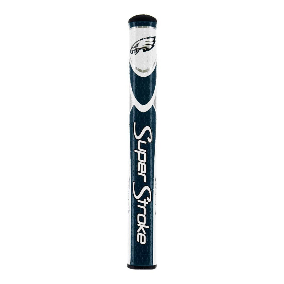 Super Stroke NFL Putter Grip Philadelphia Eagles top view shows balanced control for a consistent stroke.