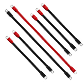 Superbobi golf cart cables 15-inch black close-up for secure battery connections
