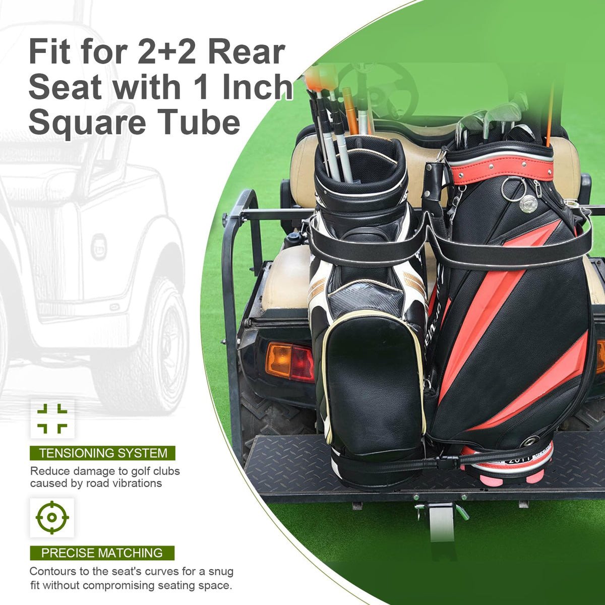 Supermotorparts nylon strap attachment secures bags during rides