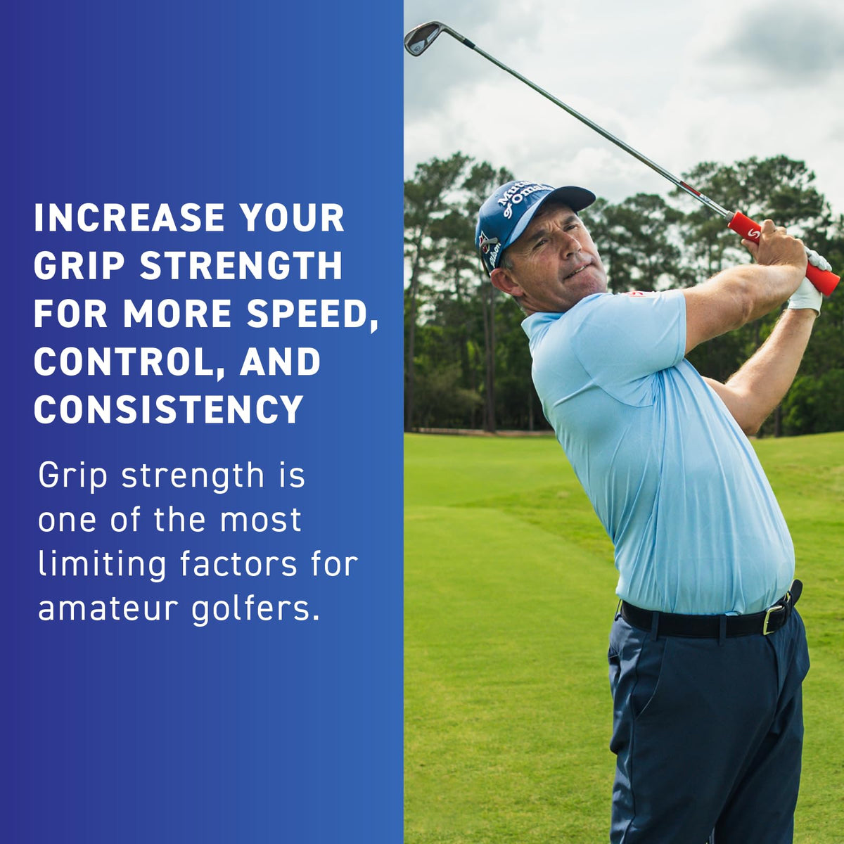 SuperSpeed Squeeze resistance rubber provides controlled training resistance.