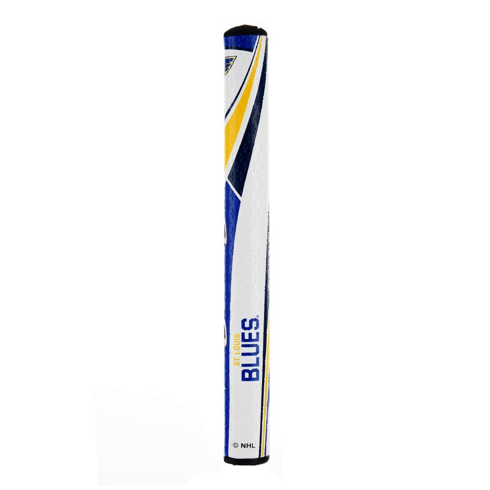 SuperStroke NHL Blues logo on licensed packaging signals official product.