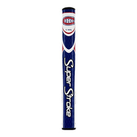 SuperStroke NHL putter grip mid-slim profile in white red blue enhances grip stability