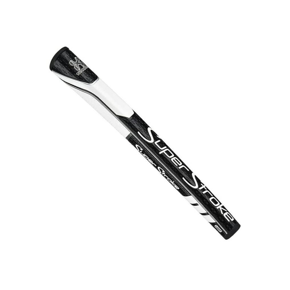 SuperStroke 1.0PT grip with black and gray arc design delivering enhanced feedback for putting