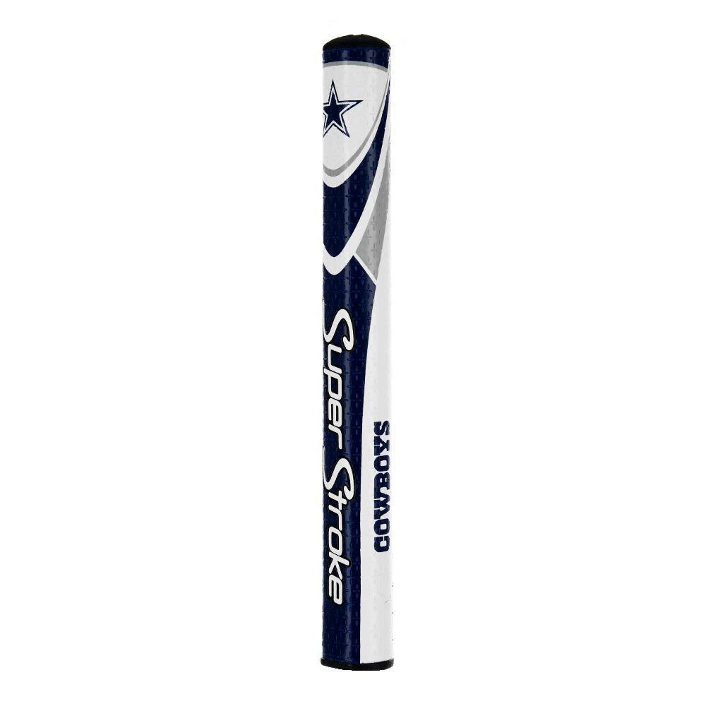 SuperStroke Dallas Cowboys grip with cross-traction texture improves moisture control in wet conditions.