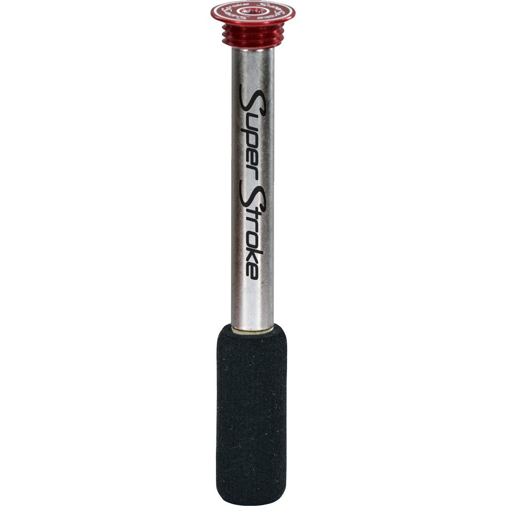 SuperStroke Mid Slim 2.0 CounterCore grip in Black Yellow promotes stable pendulum motion.