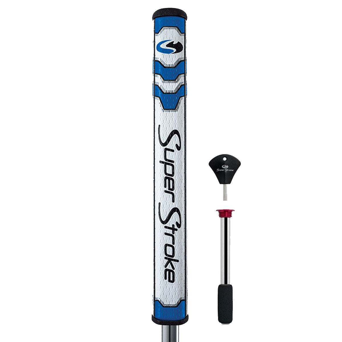 SuperStroke Mid Slim 2.0 CounterCore blue grip for stable, adjustable putting feel