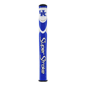 SuperStroke NCAA Kentucky Mid Slim 2.0 grip with blue-white packaging boosts shelf appeal.