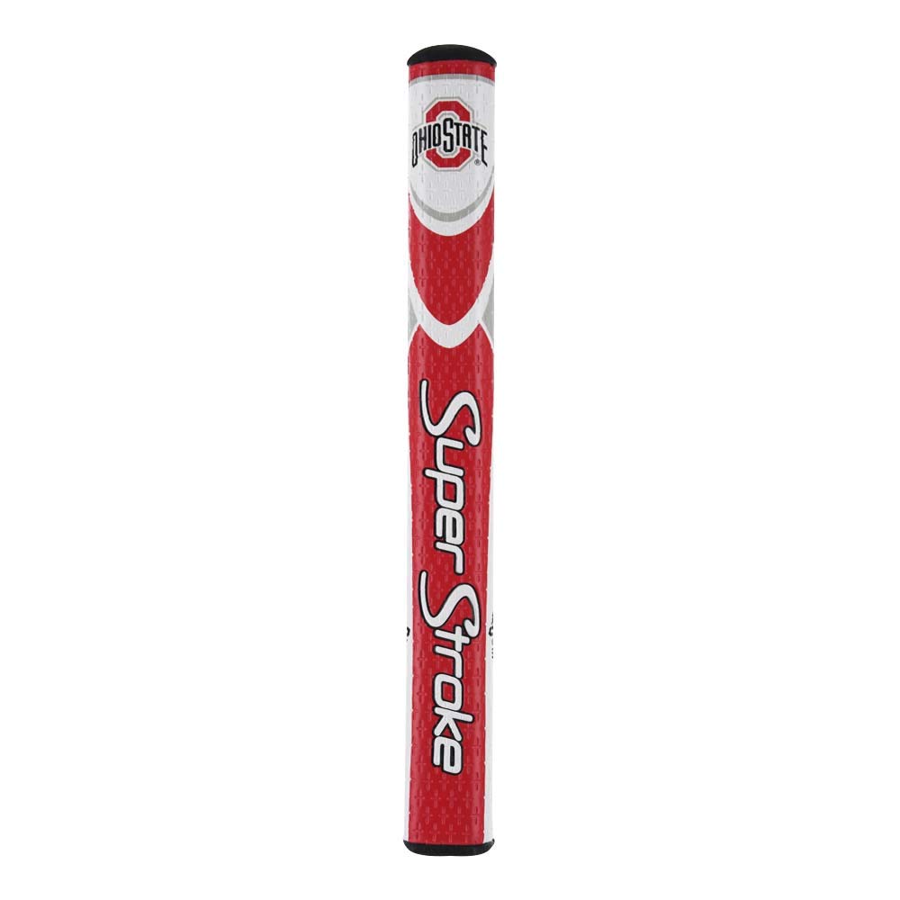 Close-up of SuperStroke NCAA grip showing Cross-Traction surface for non-slip control.