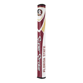SuperStroke NCAA Mid Slim 2.0 grip no-taper technology diagram for even pressure.
