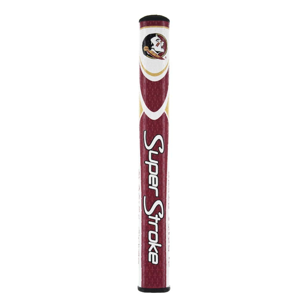 SuperStroke NCAA Mid Slim 2.0 grip on-putter showcasing oversized profile for steadier balance.