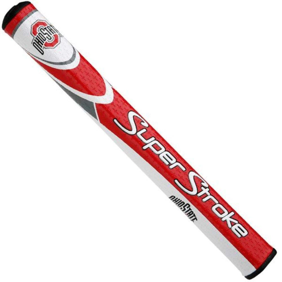 SuperStroke NCAA Mid Slim 2.0 grip on a putter with Cross-Traction texture for secure grip.